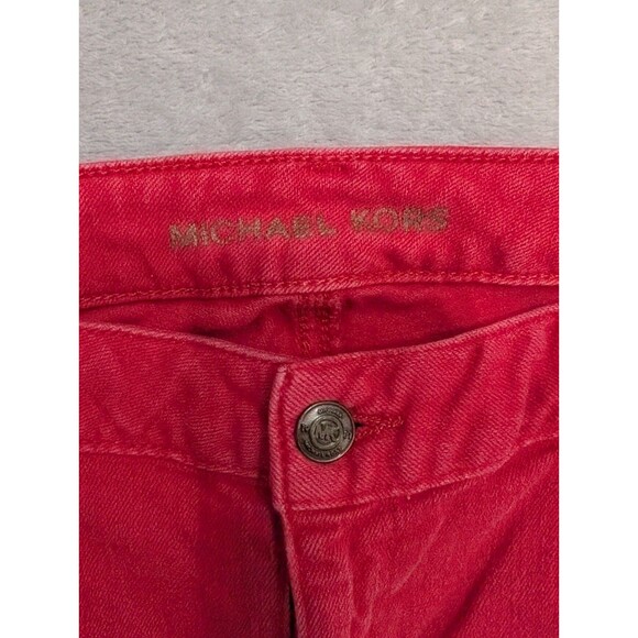 Michael Kors Red Denim Jeans Pants - Picture 4 of 4